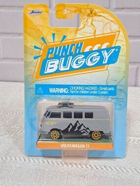 Jada Punch Buggy Slug Bug Volkswagen T1 "Mt. Bear" Diecast Model Van Ski
